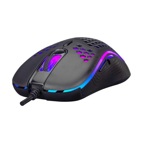 HYTECH HY-X6 3600DPI 7 Button RGB Story Siyah Gaming Oyuncu Mouse (1,5Mt Örgülü Kablo Uzunluğu)